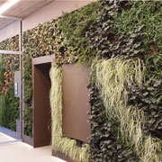 Vertical garden for the residential complex Giardini di Sacromonte(Giardini sospesi) in Varese. Requalification and restyling project of the architecture firm Giorgio Caporaso