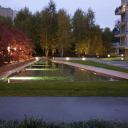 Spazio verde interno dei Giardini di Sacromonte(Giardini sospesi) a Varese. Progetto di riqualificazione dello studio Giorgio Caporaso