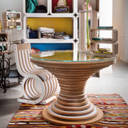 Clessidra Table and Twist Chair Lessmore for Kinanto. Design Giorgio Caporaso
