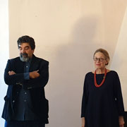 Conferenza stampa di apertura della mostra CERAMICHE AL CENTRO - Milano Makers e le ceramiche di design- Cesare Castelli e Maria Cristina Hamel - 21 novembre 2019