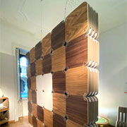 La libreria ecosostenibile in cartone e legno More_Light - Design Giorgio Caporaso per Lessmore