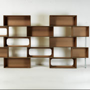 Mattoni- Modular cardboard bookcase di Giorgio Caporaso per Lessmore