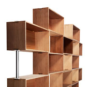 Mattoni- Modular woodbookcase di Giorgio Caporaso per Lessmore