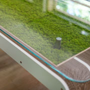 MorePlus-Desk- cardboard desk with moss by Giorgio Caporaso for Lessmore