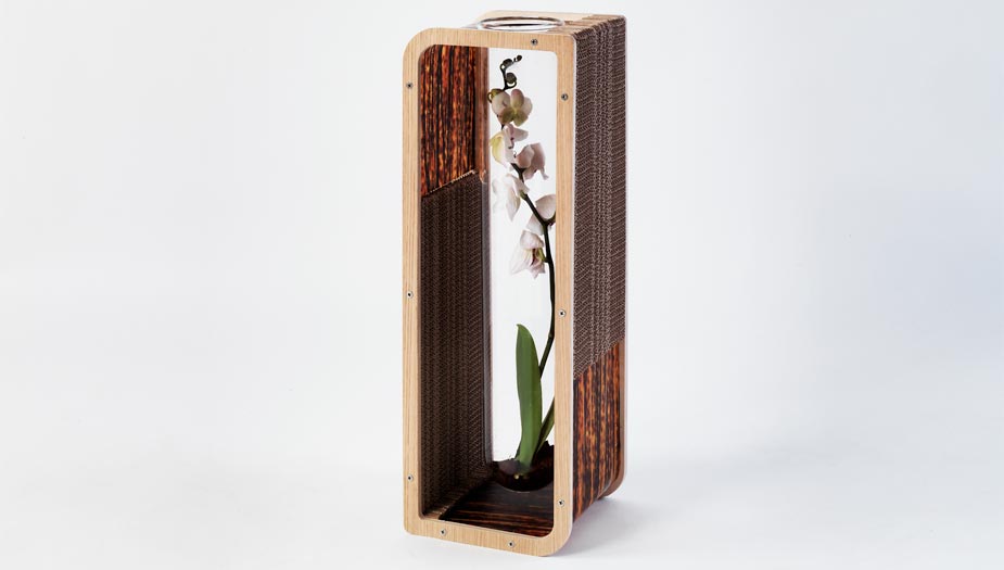 Cardboard vase / candle holder