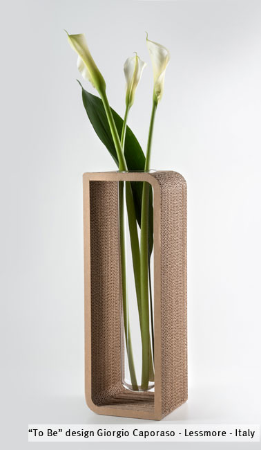 Cardboard Decorative Vase Holder - More Cardboard ideas on Ecoture .lv