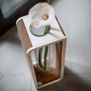 ToBe: vaso in cartome e cristallo. Design Giorgio Caporaso