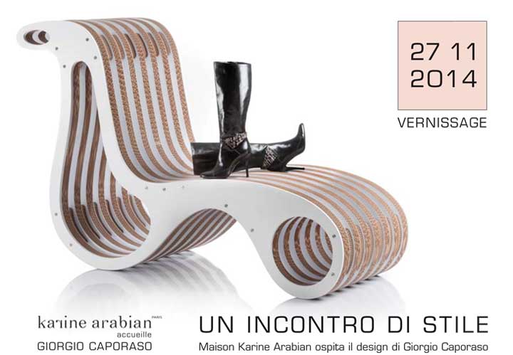 Chaise Longue in cartone X2Chair- design Giorgio caporaso