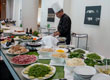 mood @ moom: lo Chef Giorgio Perin prepara i suoi piatti sul tavolo Tavolo Déjeuner